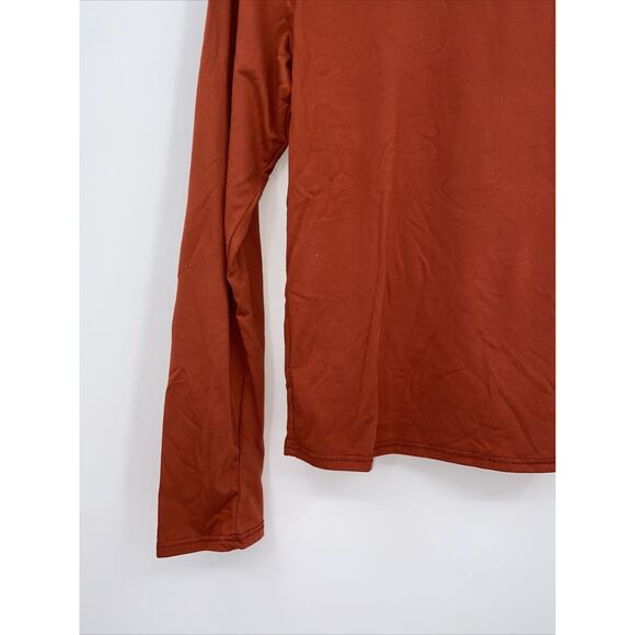 Olivia Rae Womens Round Neck Long Sleeve Pullover Style Tee T-Shirt Red Large - Picture 2 of 8
